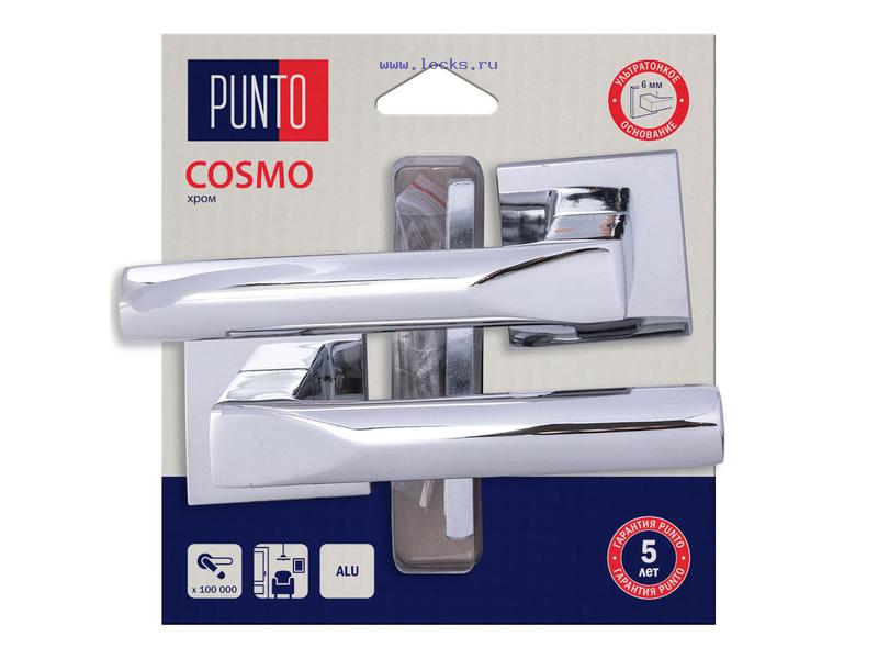  Ручка дверная раздельн COSMO/HD CP-8 хром Punto 45547