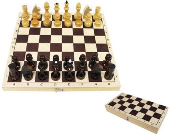  Шахматы обиходные с доской лакирован ШК-5 (Колорит)