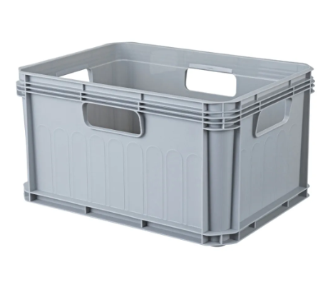  Ящик 400*300*200мм 21,5л с крышкой евробокс серый 425232830/425233130
