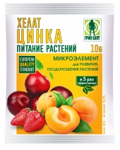  Микроудобрение Хелат цинка 10г Подкормка растений GreenBelt (у100)        