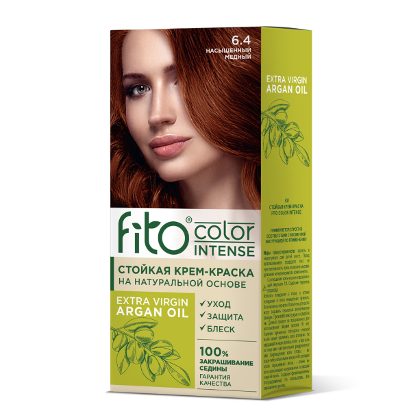  Краска для волос Fitocolor intense 6.4 насыщенный медный