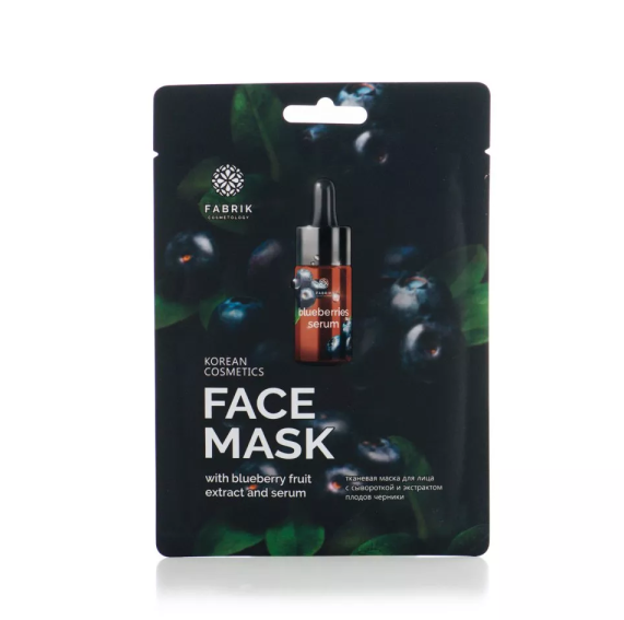  Маска для лица FK с сывороткой и экстрактом плодов черники 0029651
