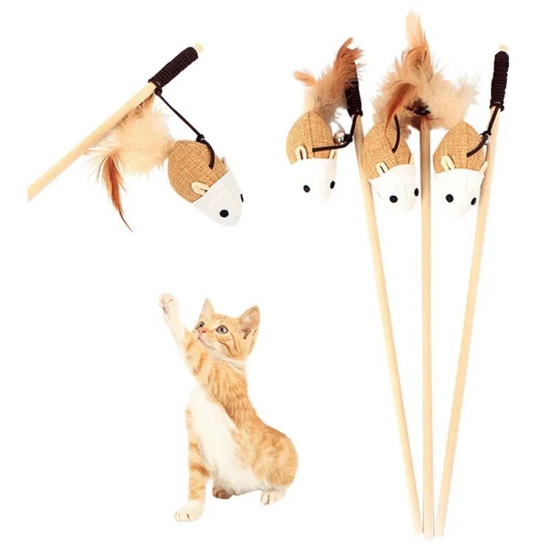  Игрушка для кошки Удочка Котик 164202