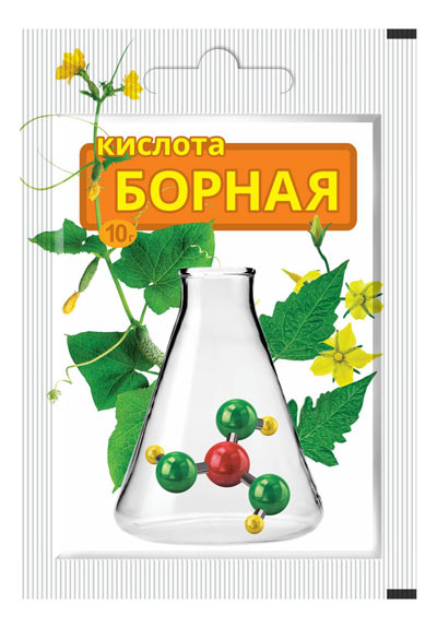  Микроудобрение Борная кислота 10г для развития, плодоношения ВХ (400)