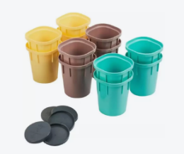  Набор горшков для рассады 12*200мм InGreen for Green Republic со съемным дном