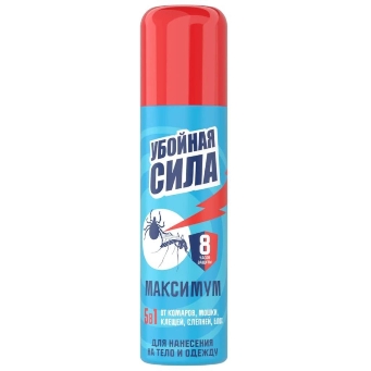  Инсектицид Убойная сила Maximum от комаров, клещей, мошки 150 см3