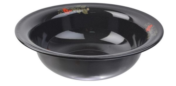  Таз эмалированный 12л Черный рябчик Рябинушка С-3024.Р*05