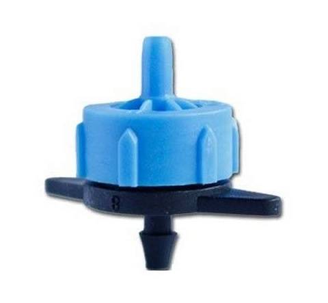  Капельница компенсированная разборная 1/4" Синяя 8л/ч 0,8-3,2 bar