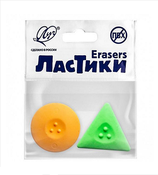  Ластик Луч Геометрия 2шт/уп. 235749