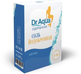  Соль для ванн 500г Dr.Aqua йодобромная АКВ.14