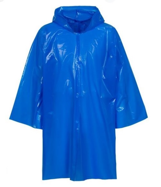  Плащ-дождевик на липучке р. 52-56 синий Я ВЫБРАЛ 72107