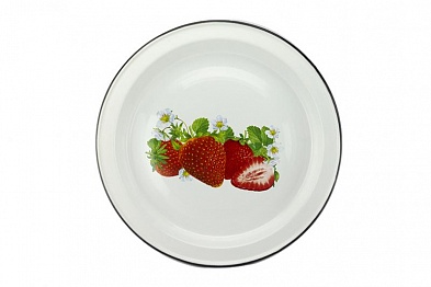  Блюдо Эмалир 4,5л 01-0815 А/4 Клубника