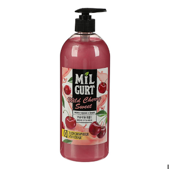  Жидкое мыло 860мл Весна Milgurt вишня и черешня в йогурте с доз.