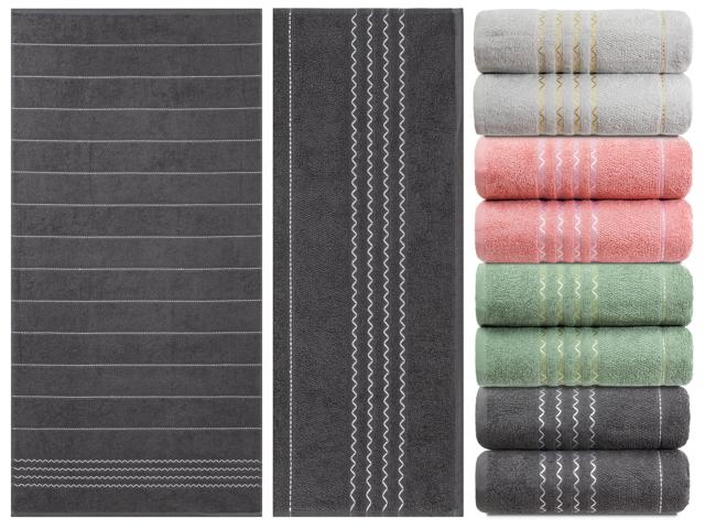  Полотенце 50*90 хлопок Зигзаг J-369 1637  Жемчужный 