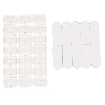  Набор крючков 20шт д/крепл гирлянд 1,2х1,8см UCC-Y11 Clear 020 Polybag Uniel