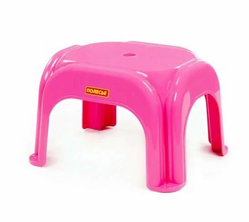  Табурет пластиковый детский N1 315х262х195мм малиновый
