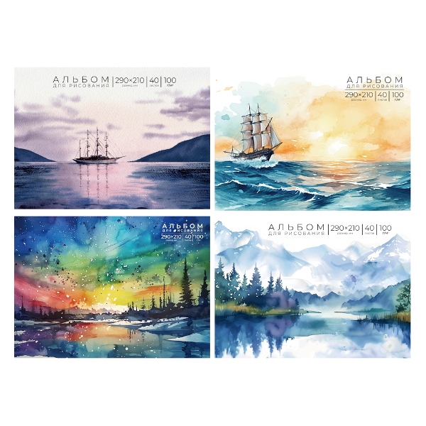  Альбом для рисования 40л ClipStudio 4диз спираль 515-068