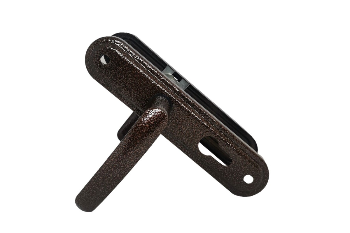  Ручка дверная на планке РФ1-55.08 медь/антик (Абсолют) 47489