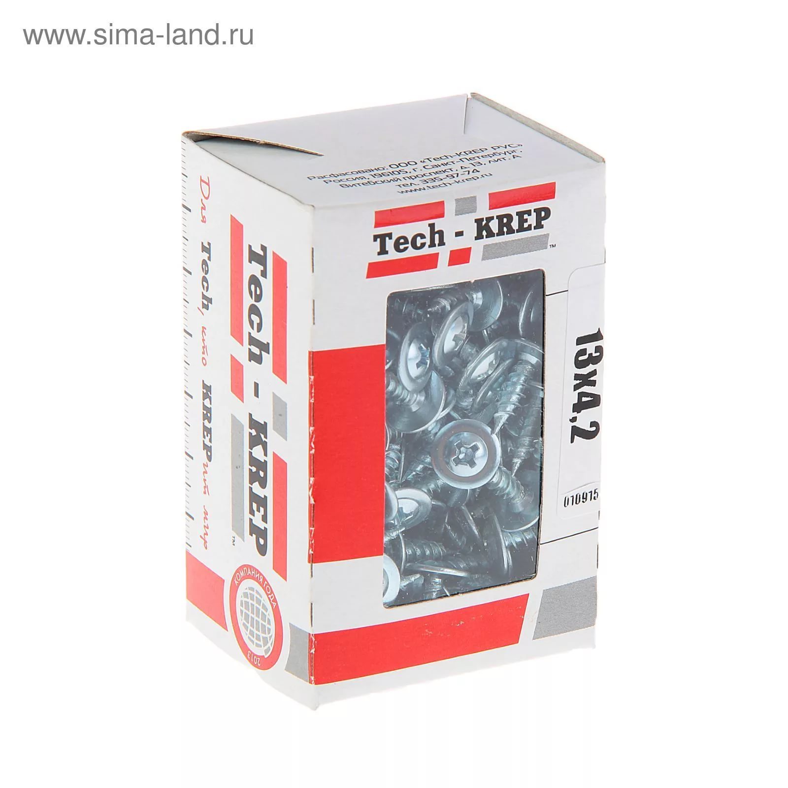  Саморез по металлу п/ш 19х4,2 оцинк.(200шт) 102140 Tech-Krep кор.
