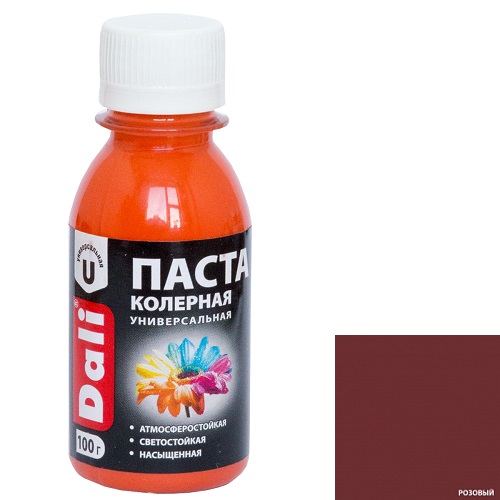  Колерная паста розовый 0,1кг DALI арт.20367 Рогнеда