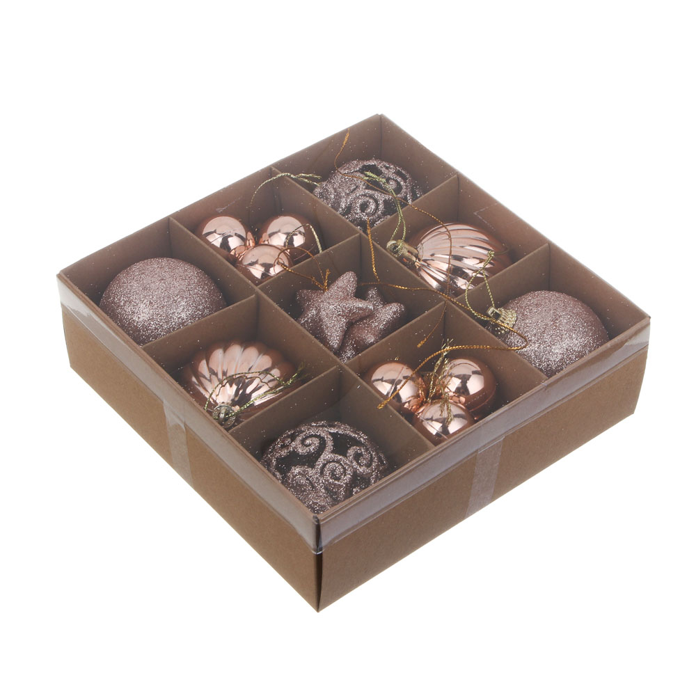  Набор шаров 26шт, 3см и 6см, розовое золото 309-070 Сноу Бум