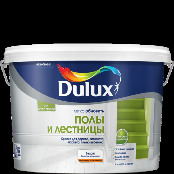  Краска для полов и лесниц полуглянцевая BC 9л Dulux