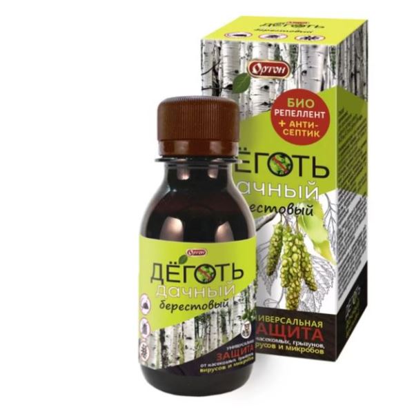  Деготь берестовый 100мл от вредит, болезн Ортон 06-006
