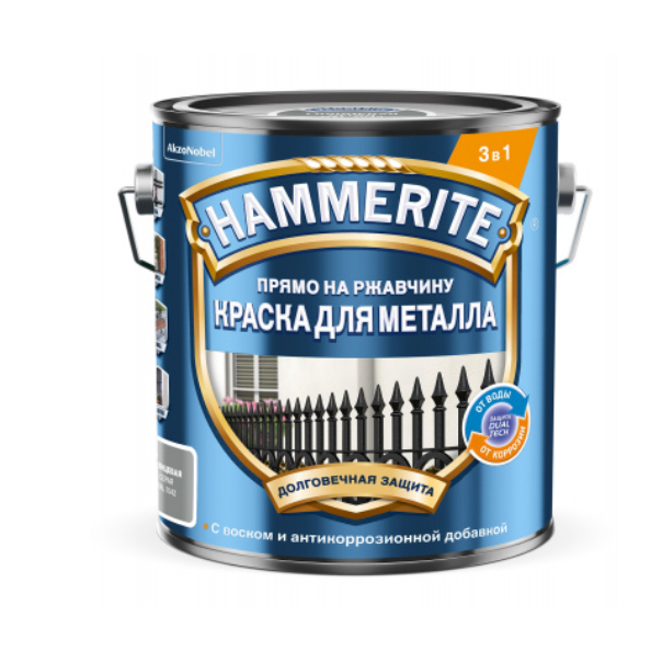  Краска молотковая серая 2л HAMMERITE