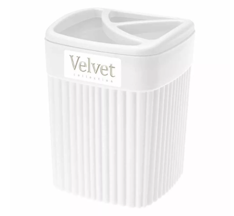  Стакан для зуб щеток Velvet 0,65л белый 433239516