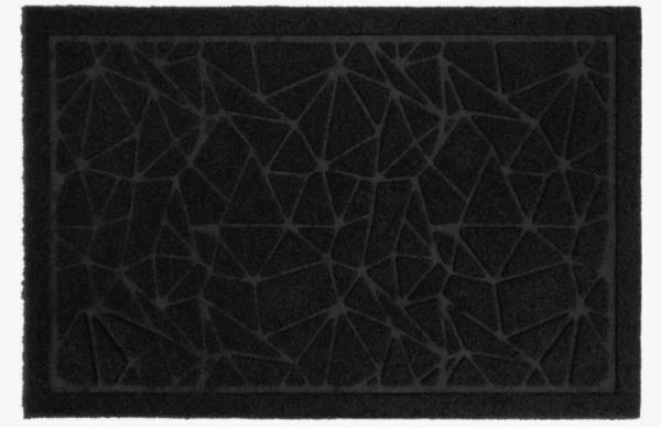  Коврик придверн 45*75см черный резина влагозащитный 93721