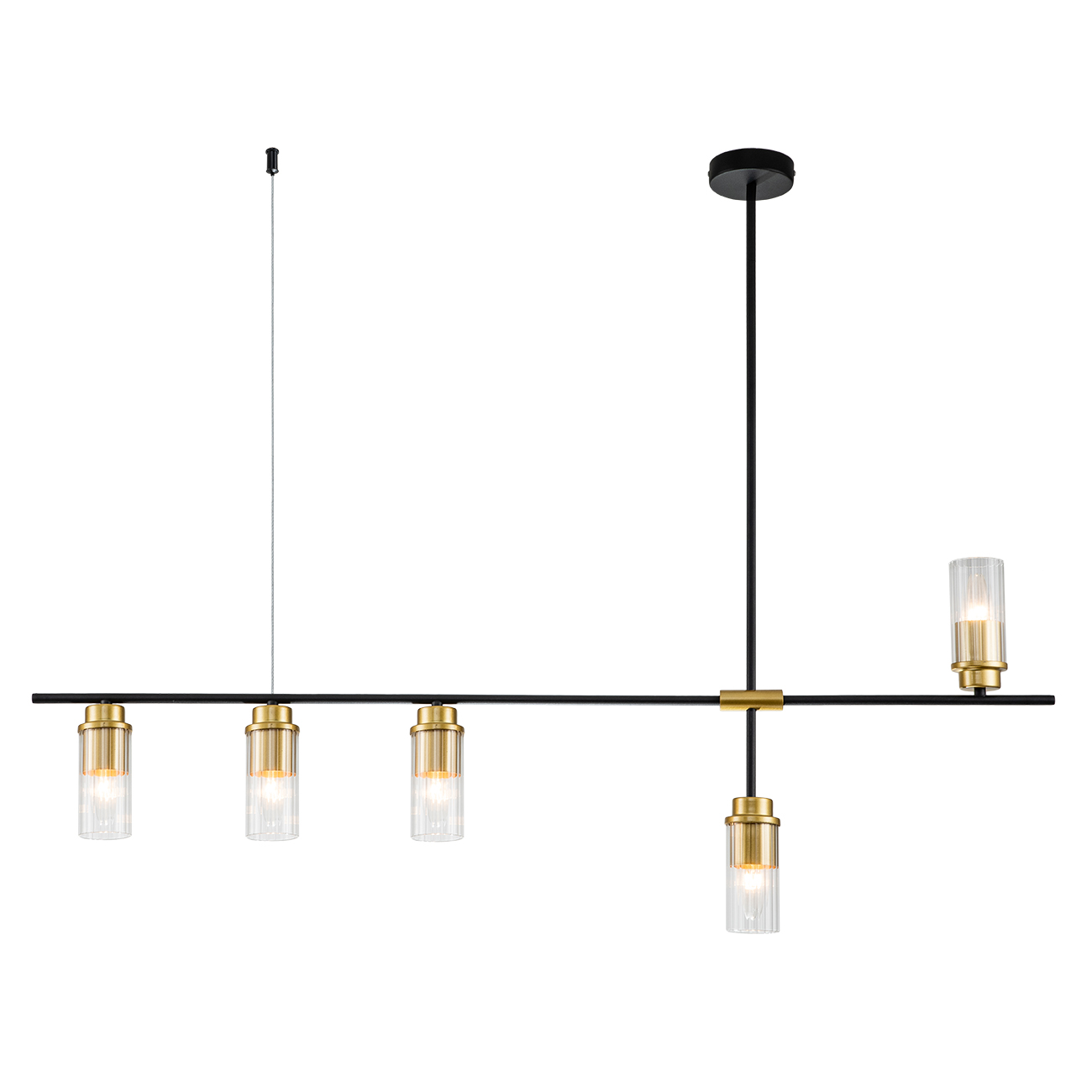  Светильник 40Вт 5хЕ14 на штанге 2100/5P Gold Escada 