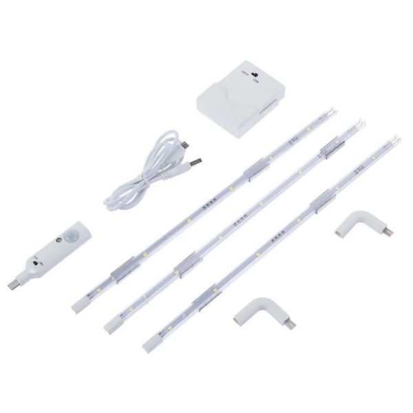  Комплект светодиодных полосок с датч движ 3вт 4200К IP20 10lux белый Uniel ULM-F42