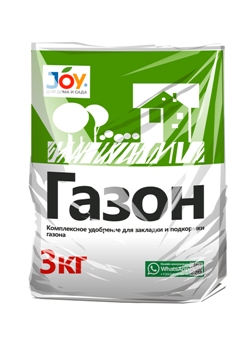  Удобрение для газона 3кг Газон Joe Garden