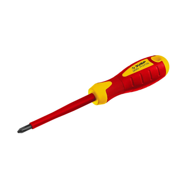  Отвертка + PH2*100 диэлектрическая CR-V 25262-2-100_z1 Зубр