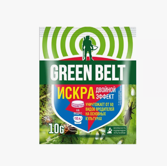  Искра 10г Двойной эффект табл от вредителей Green Belt (к350) 01-421