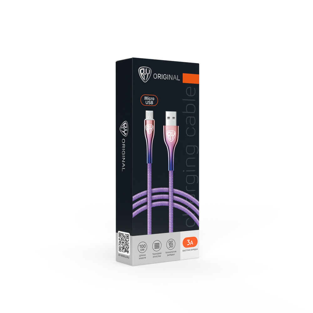  Кабель для зарядки BY Elite iP 1м 2.4А 931-296