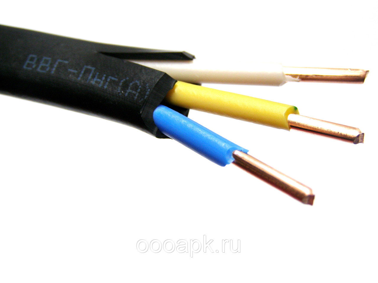  Кабель ВВГп-нг 3*2,5 ГОСТ (бухта 10м)
