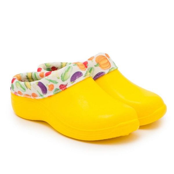  Сабо жен. р.40-41 утепл флис арт.211ЖУФ желтый-овощи ЭВА 