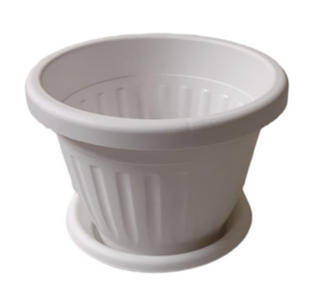  Кашпо Сильвер Эко 4л d-23 белый Радиан