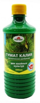  Удобрение для хвойных Гумат калия 0,5л Florizel (у12)