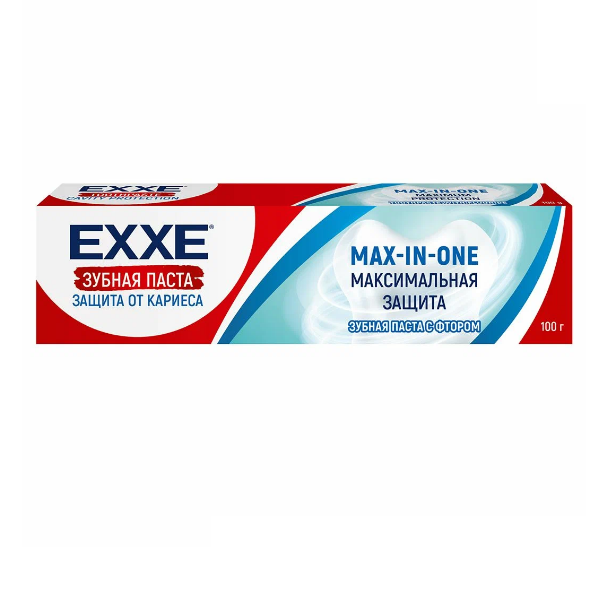  Паста зубная 100г  макс.защита от кариеса EXXE Max-in-one