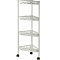 Этажерка 4-секц на колесиках Keeplex Light 38,3*22,2*93,5см бел.облако KL283312048