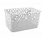 Корзинка 6,3л 280*190*145мм универс белый 431297316