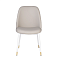Стул экокожа бежевая/серая 63х51х84см, белые ножки GARDA DECOR
