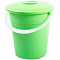 Ведро 8л п/эт Евро пищевое зеленое с крышкой Радиан