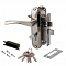 Замок врезной 0823/60-C-N никель с ручками ключ/вертушка м/о 50 1923 Avers