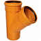Тройник 110х110/45 ПП наруж оранж 