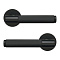 Ручка дверная UNICO(УНИКО) BLACK (51150) мат.черный АЛЛЮР