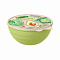 Миска 1,55л с крыш с декор зеленый 43324520998 Wave