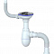 Сифон для мойки 3 1/2*40 Unicorn B426 круг.перелив чаша d115 с гофрой 40*40/50